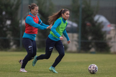 The final training session of the Zenit women's team at the training camp in Turkey
