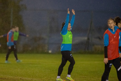The final training session of the Zenit women's team at the training camp in Turkey