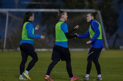 The final training session of the Zenit women's team at the training camp in Turkey