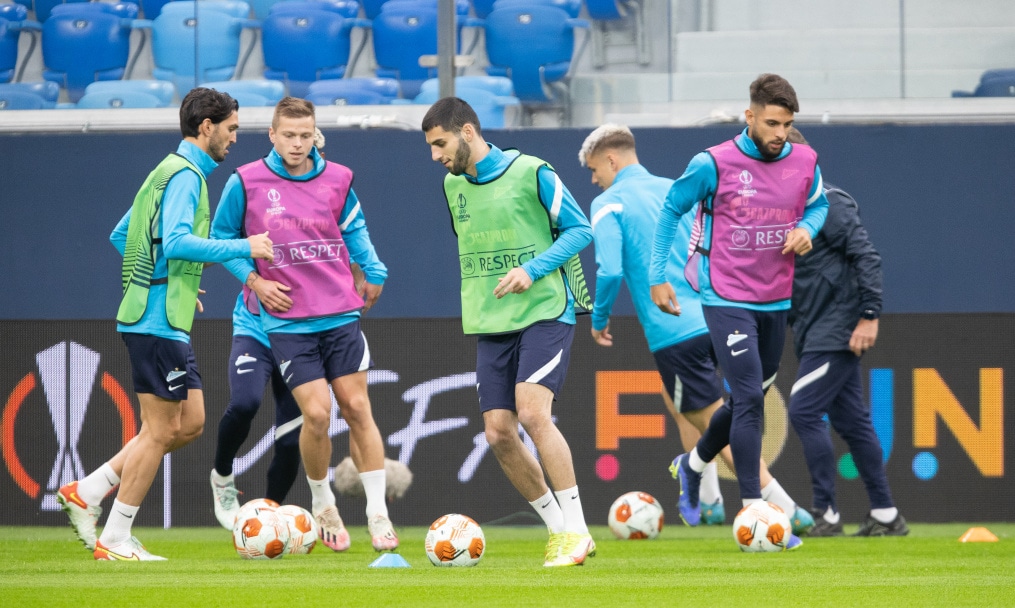 Открытая тренировка «Зенита» перед матчем с «Бетисом»
