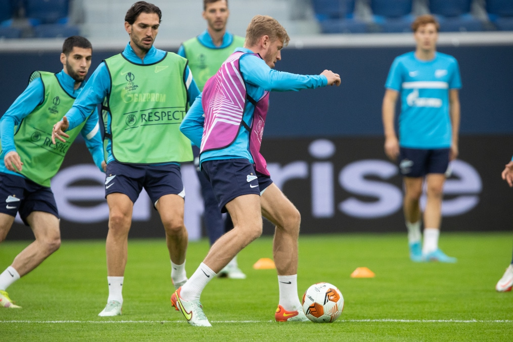 Открытая тренировка «Зенита» перед матчем с «Бетисом»