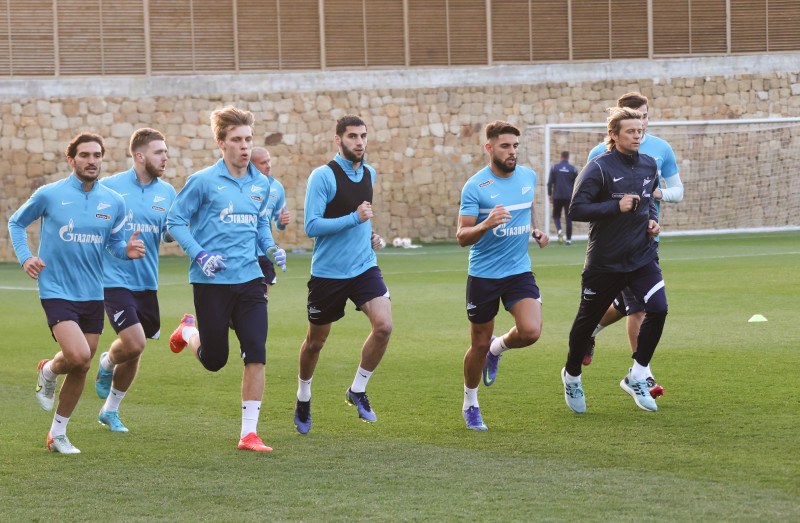 «Газпром»-тренировочные сборы в Испании: 19 февраля, вечерняя тренировка