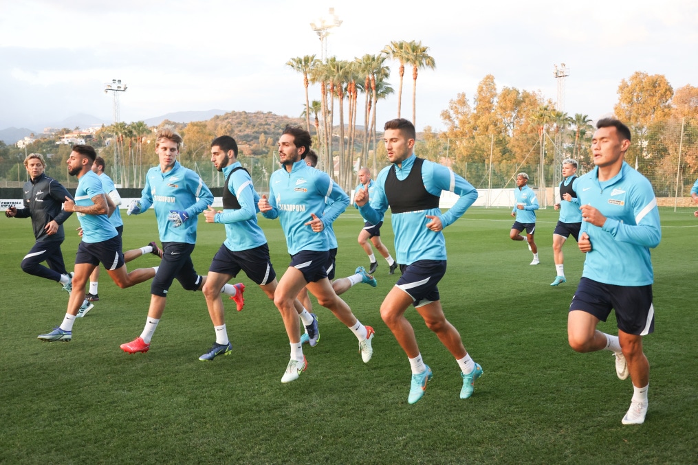 «Газпром»-тренировочные сборы в Испании: 19 февраля, вечерняя тренировка