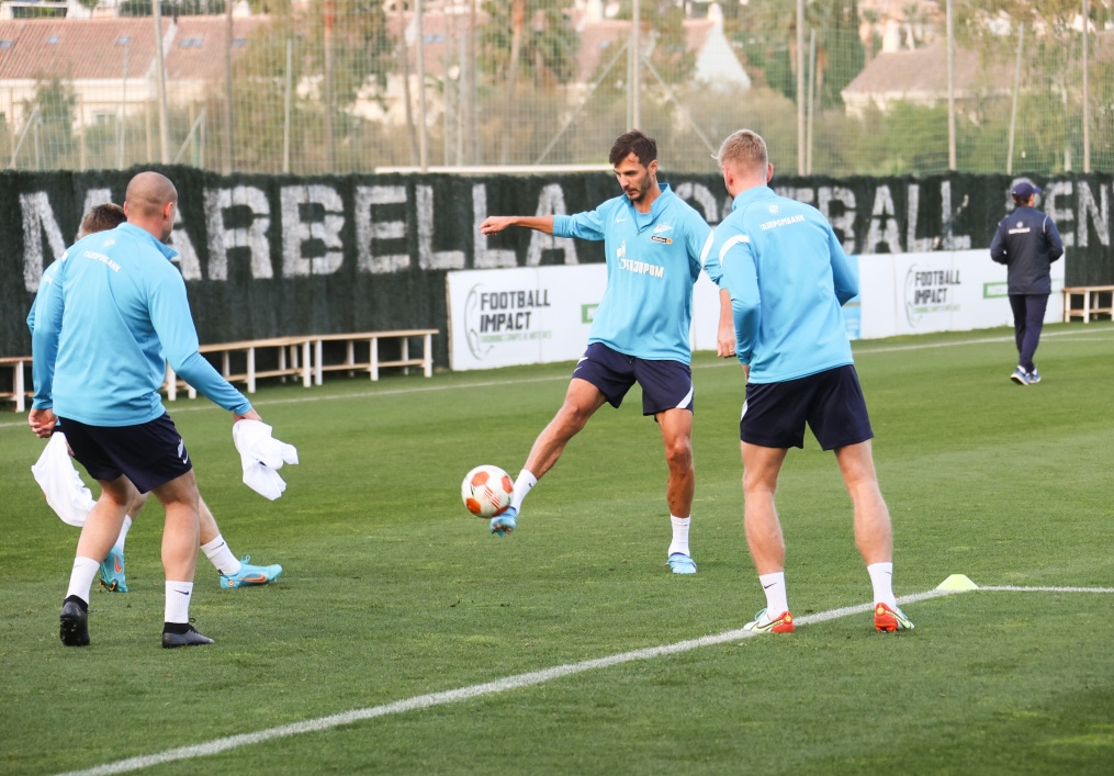 «Газпром»-тренировочные сборы в Испании: 19 февраля, вечерняя тренировка