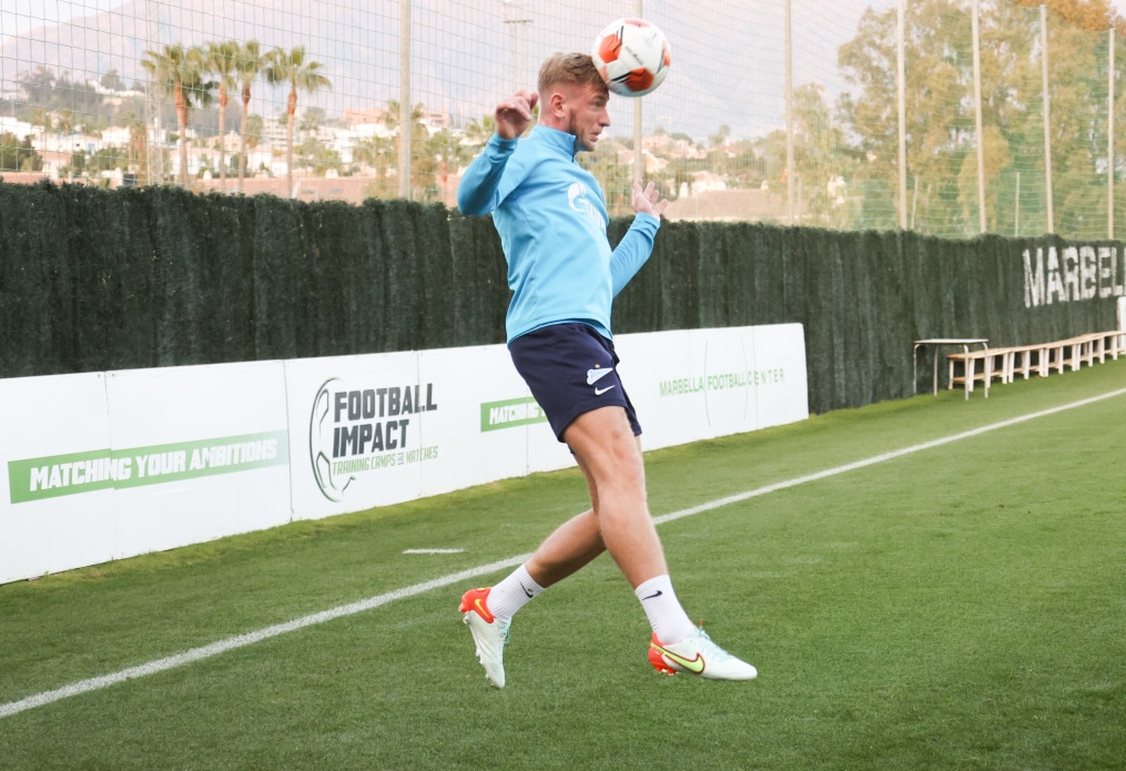 «Газпром»-тренировочные сборы в Испании: 19 февраля, вечерняя тренировка