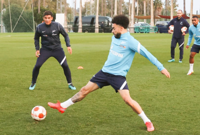 «Газпром»-тренировочные сборы в Испании: 19 февраля, вечерняя тренировка