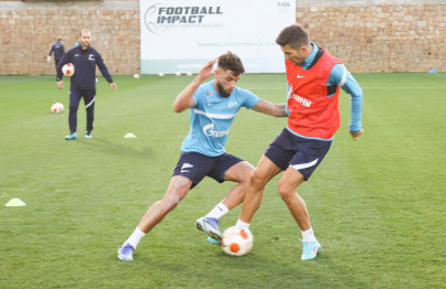 «Газпром»-тренировочные сборы в Испании: 19 февраля, вечерняя тренировка