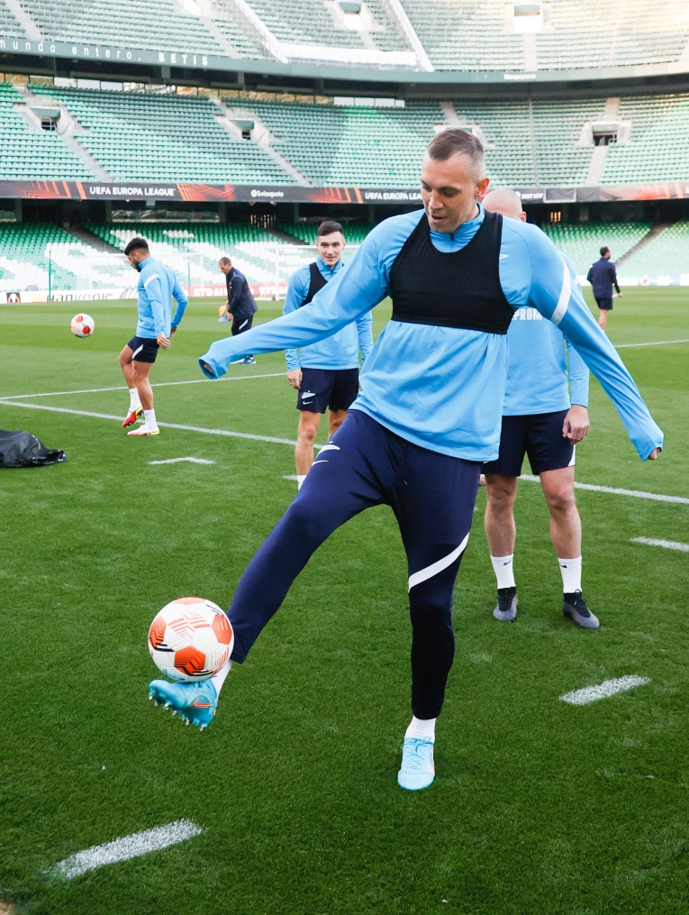 Открытая тренировка «Зенита» перед ответным матчем с «Бетисом»