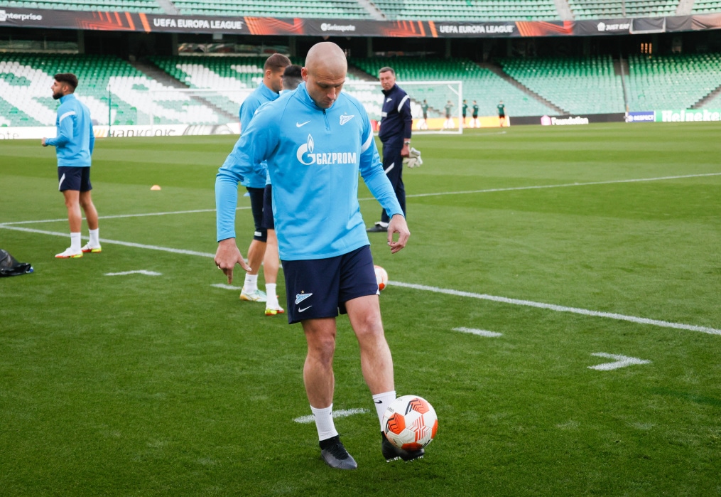 Открытая тренировка «Зенита» перед ответным матчем с «Бетисом»