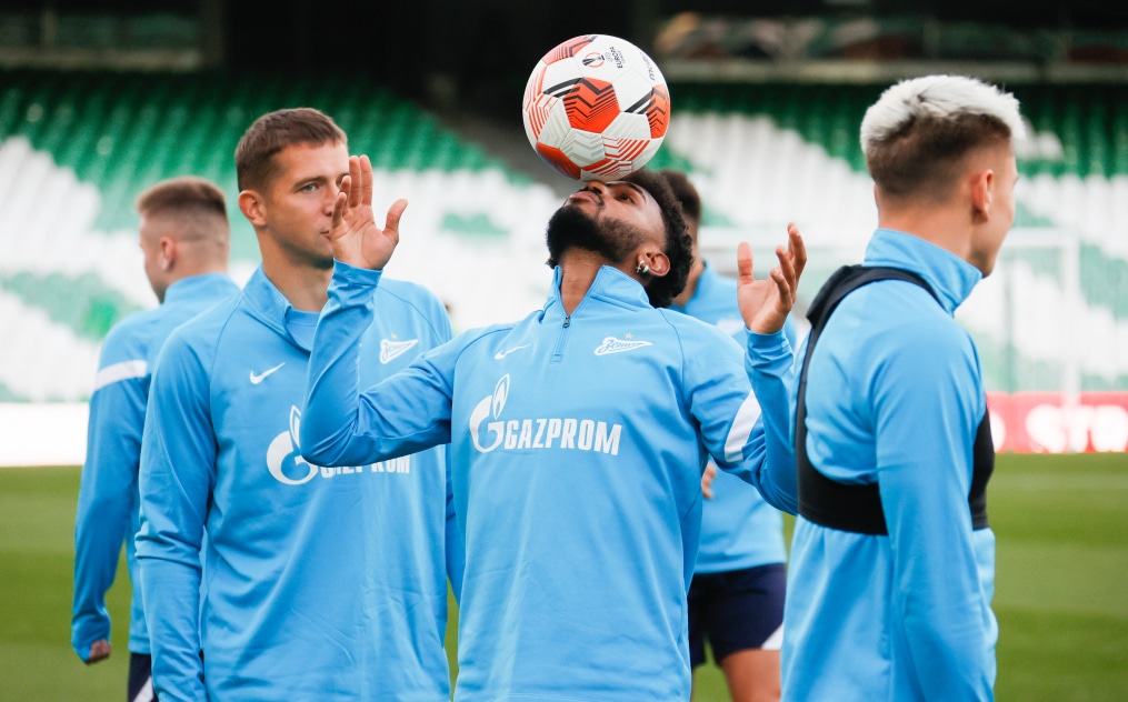 Открытая тренировка «Зенита» перед ответным матчем с «Бетисом»
