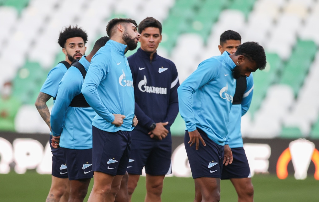 Открытая тренировка «Зенита» перед ответным матчем с «Бетисом»