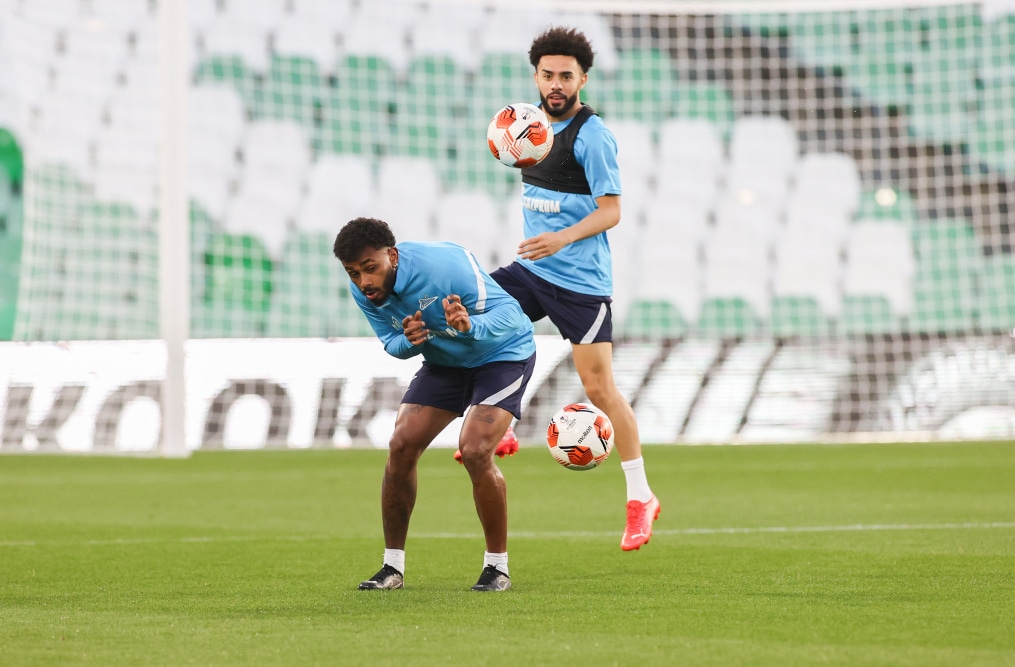 Открытая тренировка «Зенита» перед ответным матчем с «Бетисом»