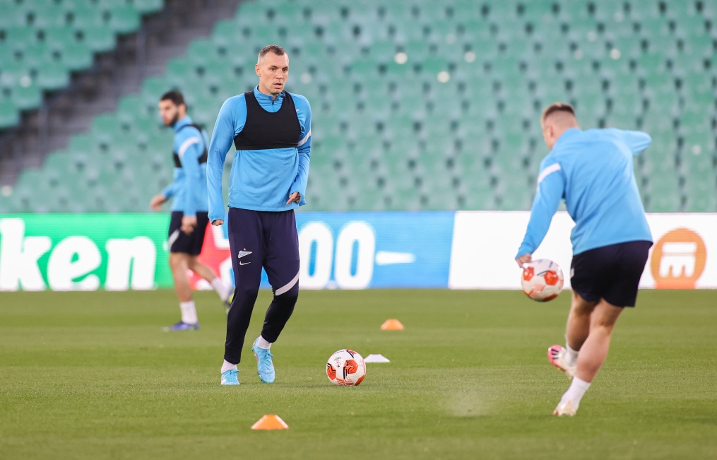 Открытая тренировка «Зенита» перед ответным матчем с «Бетисом»