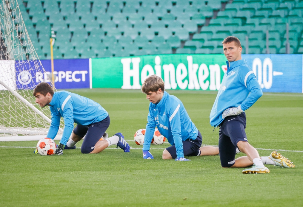 Открытая тренировка «Зенита» перед ответным матчем с «Бетисом»