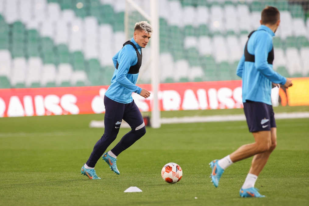 Открытая тренировка «Зенита» перед ответным матчем с «Бетисом»