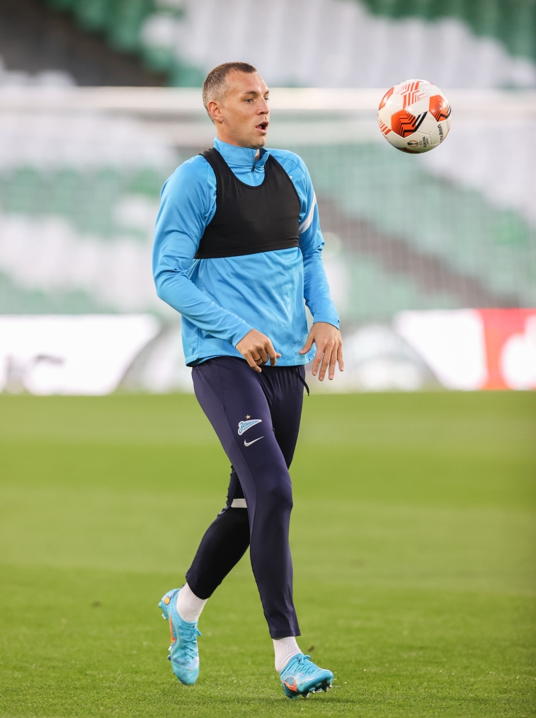 Открытая тренировка «Зенита» перед ответным матчем с «Бетисом»