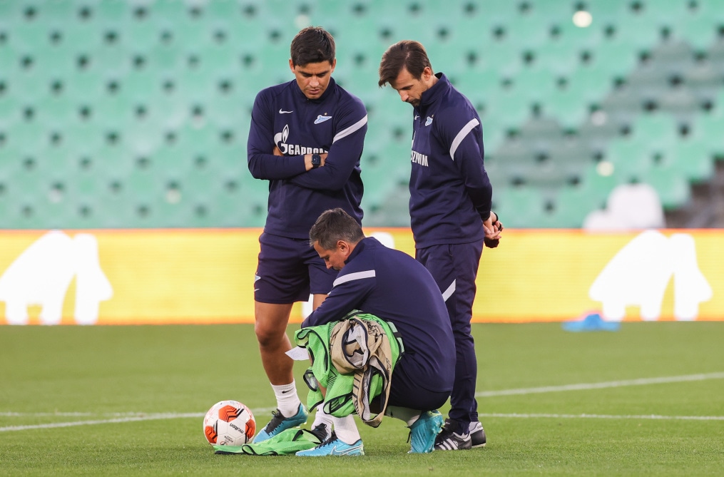 Открытая тренировка «Зенита» перед ответным матчем с «Бетисом»