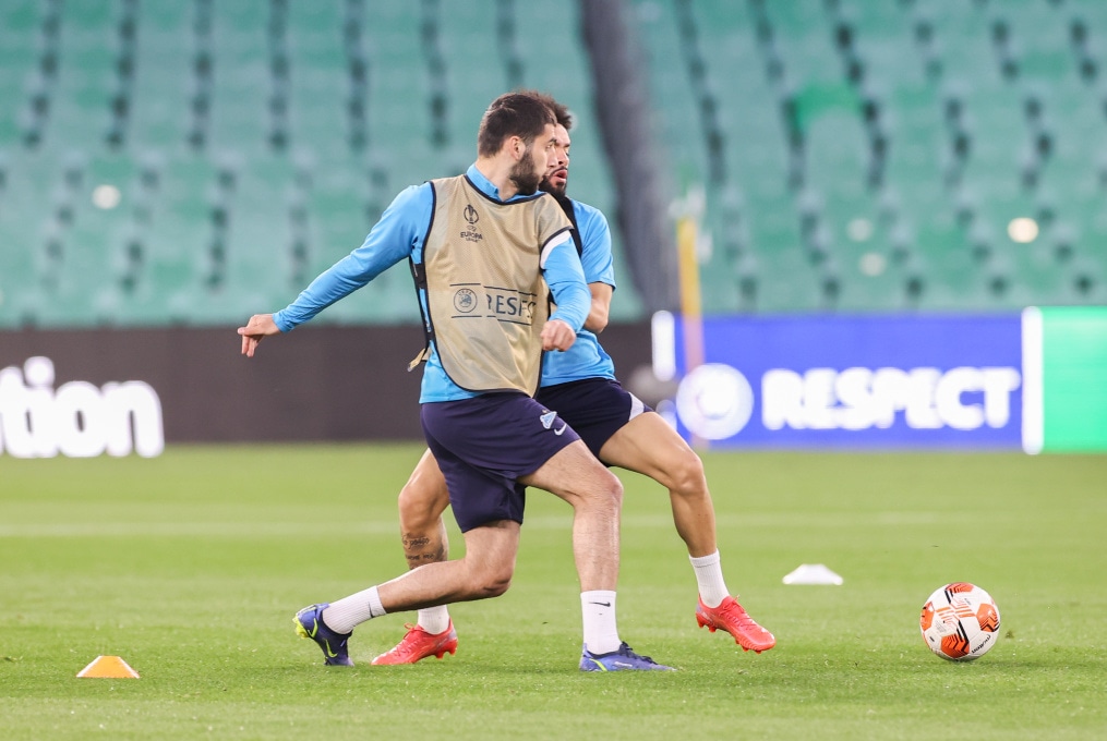 Открытая тренировка «Зенита» перед ответным матчем с «Бетисом»