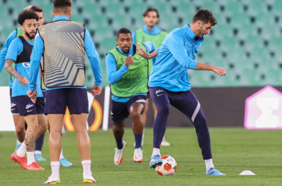 Открытая тренировка «Зенита» перед ответным матчем с «Бетисом»