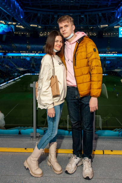 Болельщики на матче Зенит — Камаз