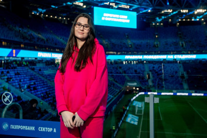 Болельщики на матче Зенит — Камаз