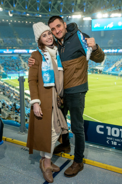 Болельщики на матче Зенит — Камаз