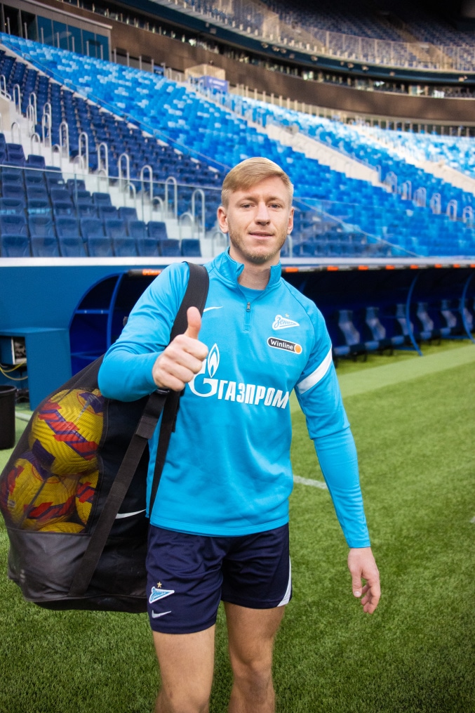 Тренировка «Зенита» перед матчем с «Уфой»