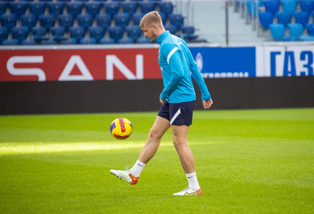 Тренировка «Зенита» перед матчем с «Уфой»