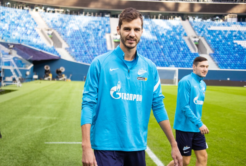 Тренировка «Зенита» перед матчем с «Уфой»