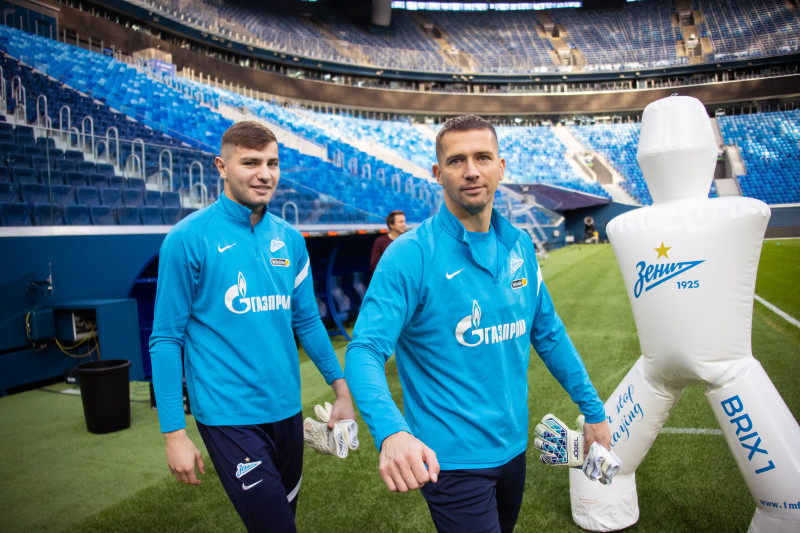 Тренировка «Зенита» перед матчем с «Уфой»