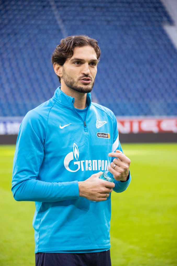 Тренировка «Зенита» перед матчем с «Уфой»