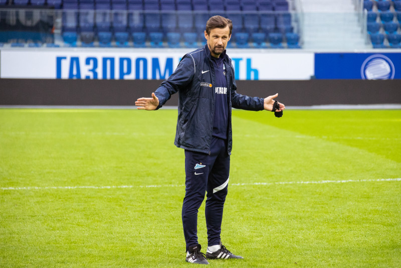 Тренировка «Зенита» перед матчем с «Уфой»