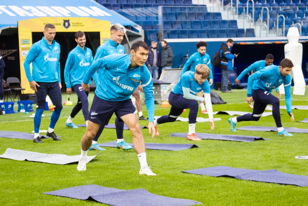 Тренировка «Зенита» перед матчем с «Уфой»