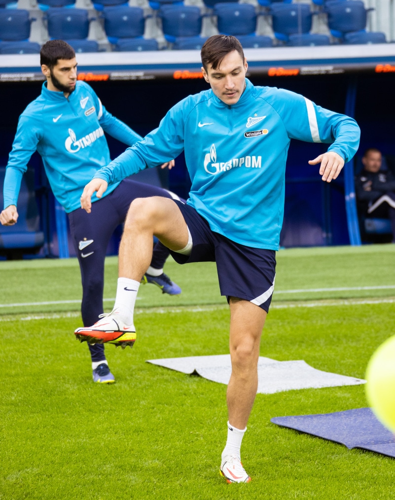 Тренировка «Зенита» перед матчем с «Уфой»