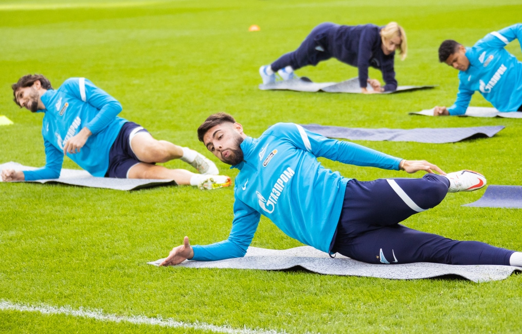 Тренировка «Зенита» перед матчем с «Уфой»