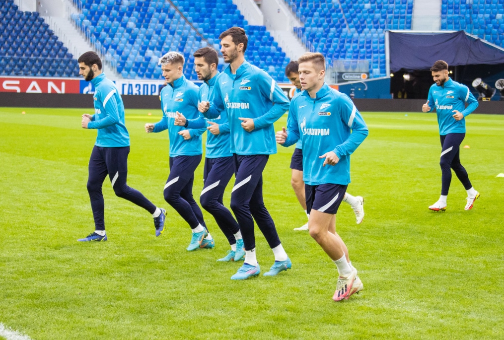 Тренировка «Зенита» перед матчем с «Уфой»