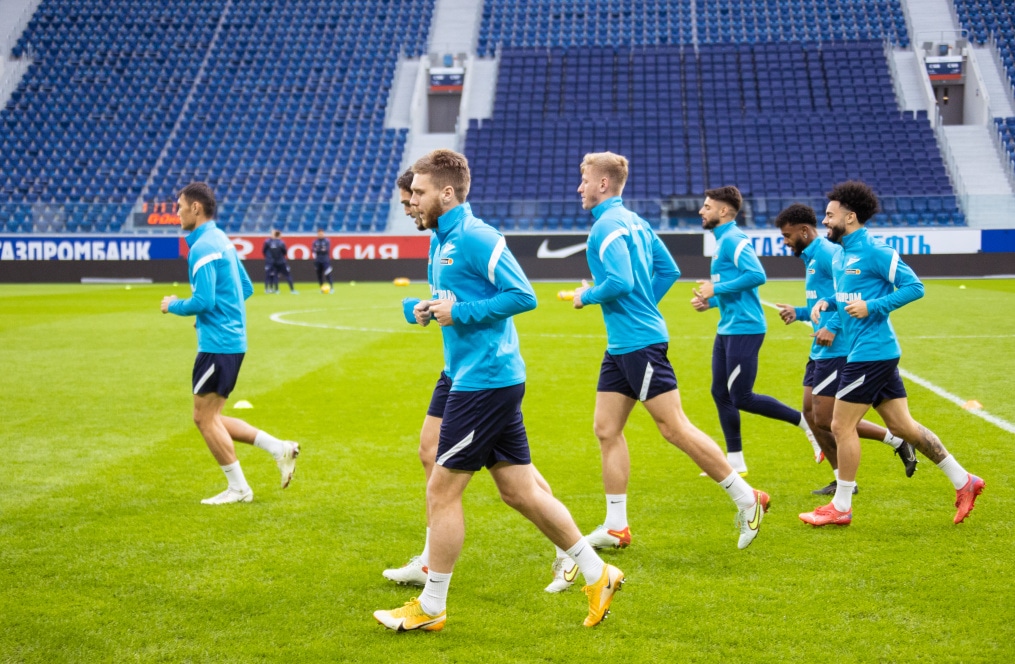 Тренировка «Зенита» перед матчем с «Уфой»