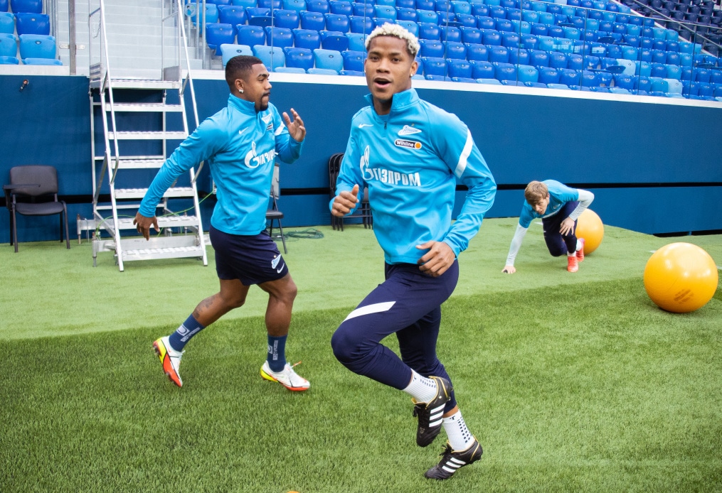 Тренировка «Зенита» перед матчем с «Уфой»