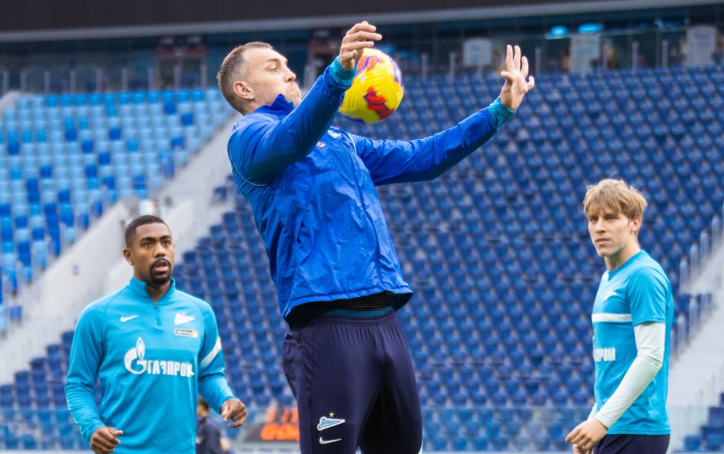 Тренировка «Зенита» перед матчем с «Уфой»