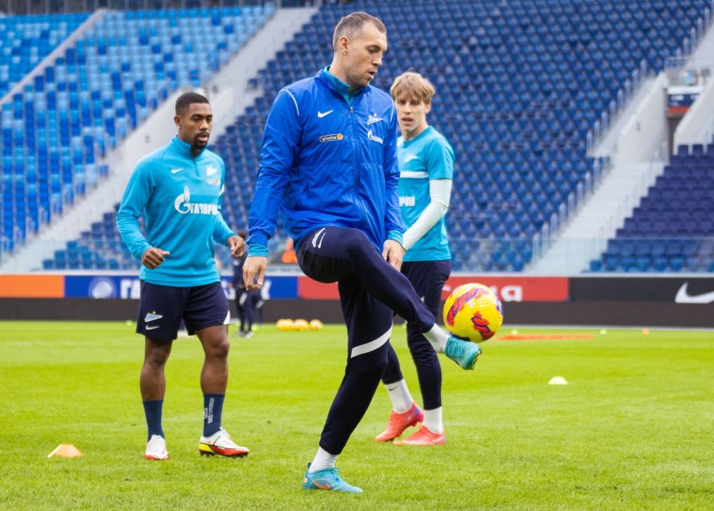 Тренировка «Зенита» перед матчем с «Уфой»