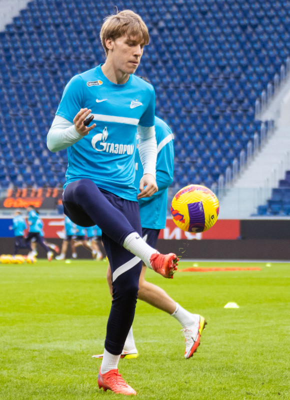 Тренировка «Зенита» перед матчем с «Уфой»