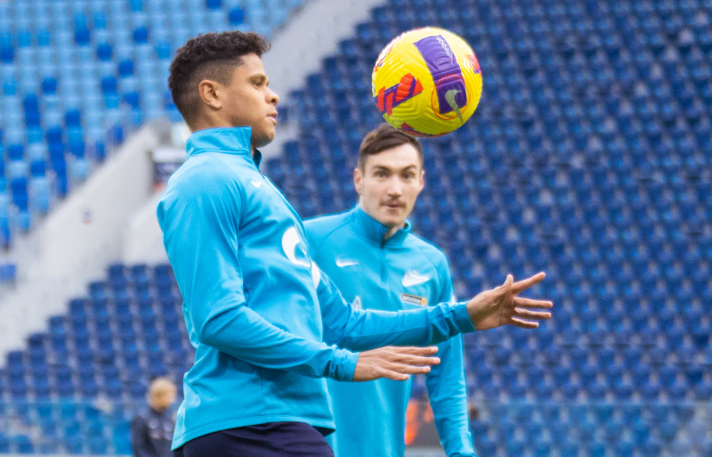 Тренировка «Зенита» перед матчем с «Уфой»