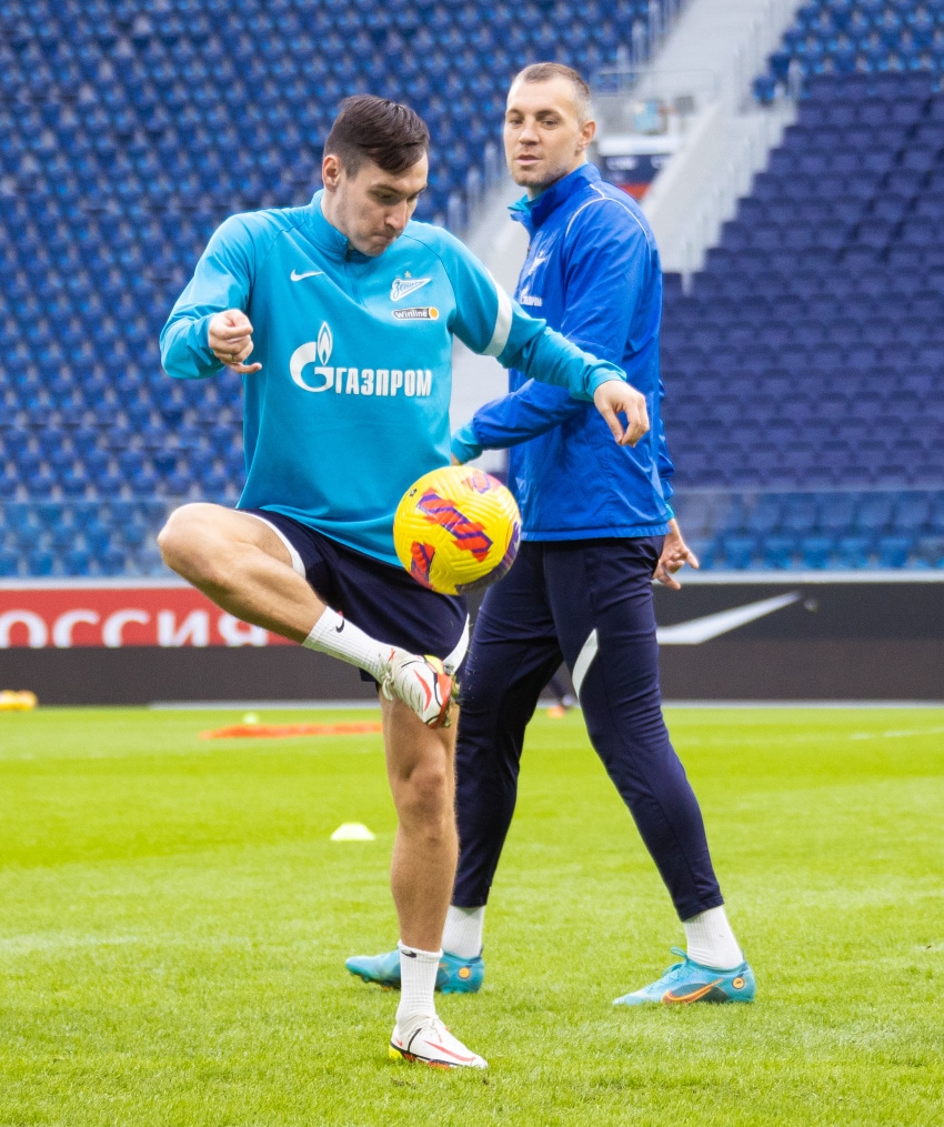 Тренировка «Зенита» перед матчем с «Уфой»