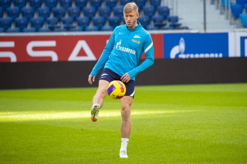 Тренировка «Зенита» перед матчем с «Уфой»