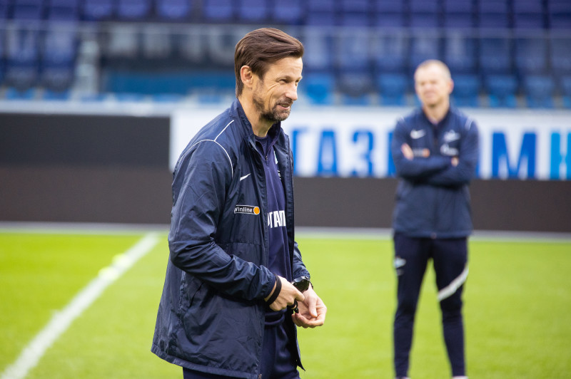 Тренировка «Зенита» перед матчем с «Уфой»