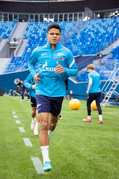 Тренировка «Зенита» перед матчем с «Уфой»