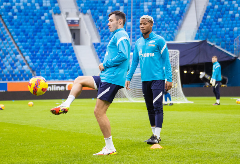 Тренировка «Зенита» перед матчем с «Уфой»