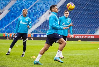 Тренировка «Зенита» перед матчем с «Уфой»