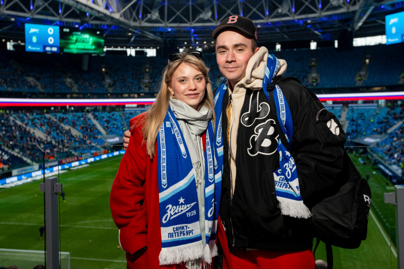 Болельщики на матче «Зенит» — «Уфа»