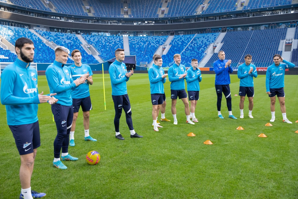 Открытая тренировка «Зенита» перед матчем с «Арсеналом»